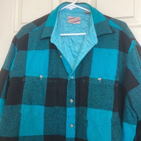 Women’s Plaid Shirt Jacket Green Shacket Size XL - Picture 2 of 8